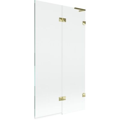 Mexen Lunar L parawan nawannowy 2-skrzydłowy prawy 100 x 150 cm, transparent, złoty - 897L-100-100-50-00-P Mexen Lunar L parawan nawannowy 2-skrzydłowy prawy 100 x 150 cm, transparent, złoty - 897L-100-100-50-00-P