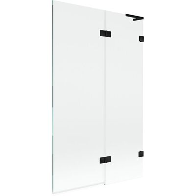 Mexen Lunar L parawan nawannowy 2-skrzydłowy prawy 110 x 150 cm, transparent, czarny - 897L-110-100-70-00-P Mexen Lunar L parawan nawannowy 2-skrzydłowy prawy 110 x 150 cm, transparent, czarny - 897L-110-100-70-00-P