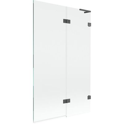 Mexen Lunar L parawan nawannowy 2-skrzydłowy prawy 110 x 150 cm, transparent, gun gray szczotkowany - 897L-110-100-66-00-P Mexen Lunar L parawan nawannowy 2-skrzydłowy prawy 110 x 150 cm, transparent, gun gray szczotkowany - 897L-110-100-66-00-P