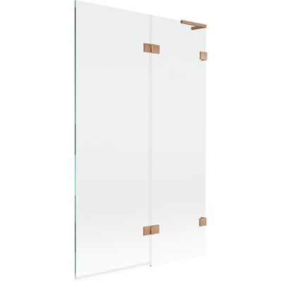 Mexen Lunar L parawan nawannowy 2-skrzydłowy prawy 110 x 150 cm, transparent, miedź szczotkowana - 897L-110-100-65-00-P Mexen Lunar L parawan nawannowy 2-skrzydłowy prawy 110 x 150 cm, transparent, miedź szczotkowana - 897L-110-100-65-00-P