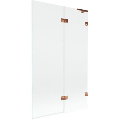 Mexen Lunar L parawan nawannowy 2-skrzydłowy prawy 110 x 150 cm, transparent, różowe złoto - 897L-110-100-60-00-P Mexen Lunar L parawan nawannowy 2-skrzydłowy prawy 110 x 150 cm, transparent, różowe złoto - 897L-110-100-60-00-P
