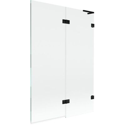 Mexen Lunar L parawan nawannowy 2-skrzydłowy prawy 120 x 150 cm, transparent, czarny - 897L-120-100-70-00-P Mexen Lunar L parawan nawannowy 2-skrzydłowy prawy 120 x 150 cm, transparent, czarny - 897L-120-100-70-00-P