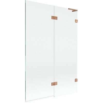 Mexen Lunar L parawan nawannowy 2-skrzydłowy prawy 120 x 150 cm, transparent, miedź szczotkowana - 897L-120-100-65-00-P Mexen Lunar L parawan nawannowy 2-skrzydłowy prawy 120 x 150 cm, transparent, miedź szczotkowana - 897L-120-100-65-00-P