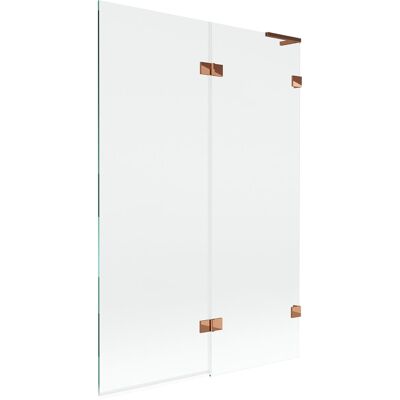 Mexen Lunar L parawan nawannowy 2-skrzydłowy prawy 120 x 150 cm, transparent, różowe złoto - 897L-120-100-60-00-P Mexen Lunar L parawan nawannowy 2-skrzydłowy prawy 120 x 150 cm, transparent, różowe złoto - 897L-120-100-60-00-P