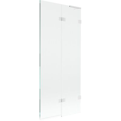 Mexen Lunar L parawan nawannowy 2-skrzydłowy prawy 80 x 150 cm, transparent, biały - 897L-080-100-20-00-P Mexen Lunar L parawan nawannowy 2-skrzydłowy prawy 80 x 150 cm, transparent, biały - 897L-080-100-20-00-P