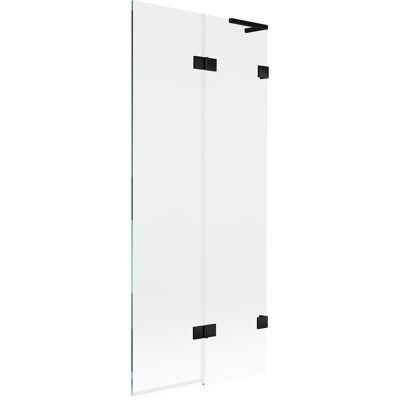 Mexen Lunar L parawan nawannowy 2-skrzydłowy prawy 80 x 150 cm, transparent, czarny - 897L-080-100-70-00-P Mexen Lunar L parawan nawannowy 2-skrzydłowy prawy 80 x 150 cm, transparent, czarny - 897L-080-100-70-00-P
