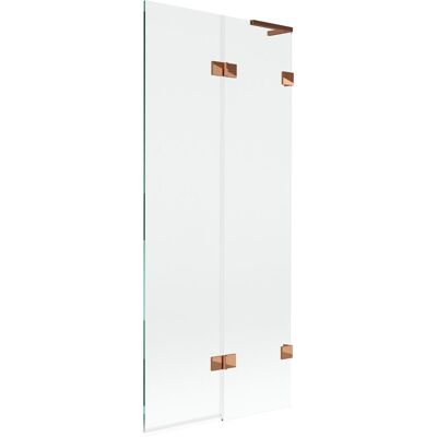 Mexen Lunar L parawan nawannowy 2-skrzydłowy prawy 80 x 150 cm, transparent, różowe złoto - 897L-080-100-60-00-P Mexen Lunar L parawan nawannowy 2-skrzydłowy prawy 80 x 150 cm, transparent, różowe złoto - 897L-080-100-60-00-P