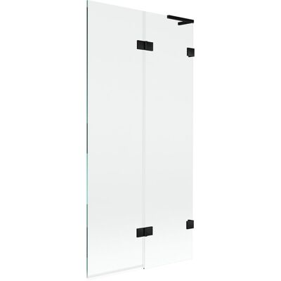 Mexen Lunar L parawan nawannowy 2-skrzydłowy prawy 90 x 150 cm, transparent, czarny - 897L-090-100-70-00-P Mexen Lunar L parawan nawannowy 2-skrzydłowy prawy 90 x 150 cm, transparent, czarny - 897L-090-100-70-00-P