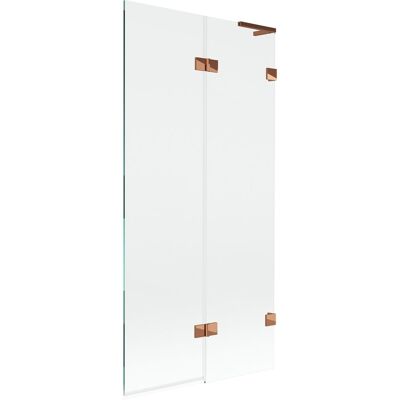 Mexen Lunar L parawan nawannowy 2-skrzydłowy prawy 90 x 150 cm, transparent, różowe złoto - 897L-090-100-60-00-P Mexen Lunar L parawan nawannowy 2-skrzydłowy prawy 90 x 150 cm, transparent, różowe złoto - 897L-090-100-60-00-P