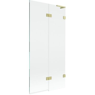 Mexen Lunar L parawan nawannowy 2-skrzydłowy prawy 90 x 150 cm, transparent, złoty szczotkowany - 897L-090-100-55-00-P Mexen Lunar L parawan nawannowy 2-skrzydłowy prawy 90 x 150 cm, transparent, złoty szczotkowany - 897L-090-100-55-00-P