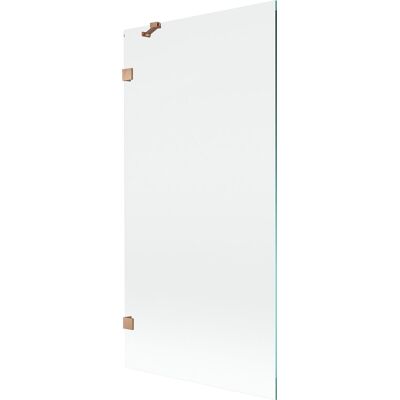 Mexen Lunar parawan nawannowy 1-skrzydłowy 90 x 150 cm, transparent, miedź szczotkowana - 897-090-000-65-00 Mexen Lunar parawan nawannowy 1-skrzydłowy 90 x 150 cm, transparent, miedź szczotkowana - 897-090-000-65-00
