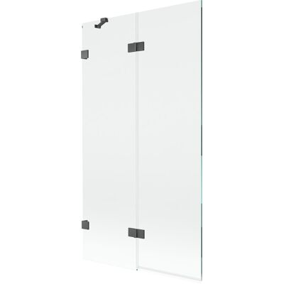 Mexen Lunar parawan nawannowy 2-skrzydłowy lewy 100 x 150 cm, transparent, gun gray szczotkowany - 897-100-100-66-00-L Mexen Lunar parawan nawannowy 2-skrzydłowy lewy 100 x 150 cm, transparent, gun gray szczotkowany - 897-100-100-66-00-L