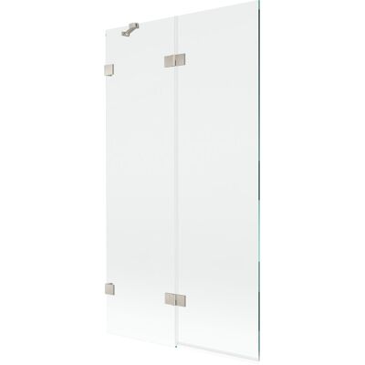 Mexen Lunar parawan nawannowy 2-skrzydłowy lewy 100 x 150 cm, transparent, nikiel szczotkowany - 897-100-100-97-00-L Mexen Lunar parawan nawannowy 2-skrzydłowy lewy 100 x 150 cm, transparent, nikiel szczotkowany - 897-100-100-97-00-L