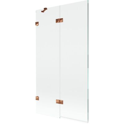 Mexen Lunar parawan nawannowy 2-skrzydłowy lewy 100 x 150 cm, transparent, różowe złoto - 897-100-100-60-00-L Mexen Lunar parawan nawannowy 2-skrzydłowy lewy 100 x 150 cm, transparent, różowe złoto - 897-100-100-60-00-L