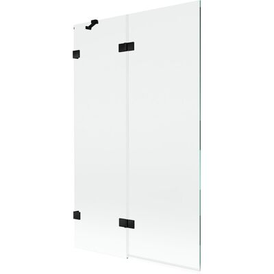 Mexen Lunar parawan nawannowy 2-skrzydłowy lewy 110 x 150 cm, transparent, czarny - 897-110-100-70-00-L Mexen Lunar parawan nawannowy 2-skrzydłowy lewy 110 x 150 cm, transparent, czarny - 897-110-100-70-00-L