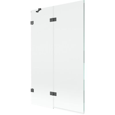 Mexen Lunar parawan nawannowy 2-skrzydłowy lewy 110 x 150 cm, transparent, gun gray szczotkowany - 897-110-100-66-00-L Mexen Lunar parawan nawannowy 2-skrzydłowy lewy 110 x 150 cm, transparent, gun gray szczotkowany - 897-110-100-66-00-L