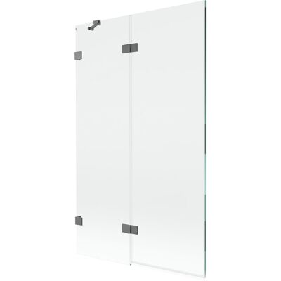Mexen Lunar parawan nawannowy 2-skrzydłowy lewy 110 x 150 cm, transparent, gun metal - 897-110-100-95-00-L Mexen Lunar parawan nawannowy 2-skrzydłowy lewy 110 x 150 cm, transparent, gun metal - 897-110-100-95-00-L