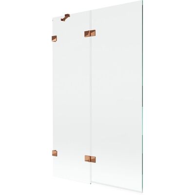 Mexen Lunar parawan nawannowy 2-skrzydłowy lewy 110 x 150 cm, transparent, różowe złoto - 897-110-100-60-00-L Mexen Lunar parawan nawannowy 2-skrzydłowy lewy 110 x 150 cm, transparent, różowe złoto - 897-110-100-60-00-L