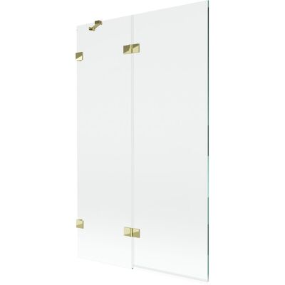 Mexen Lunar parawan nawannowy 2-skrzydłowy lewy 110 x 150 cm, transparent, złoty - 897-110-100-50-00-L Mexen Lunar parawan nawannowy 2-skrzydłowy lewy 110 x 150 cm, transparent, złoty - 897-110-100-50-00-L