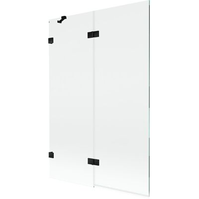 Mexen Lunar parawan nawannowy 2-skrzydłowy lewy 120 x 150 cm, transparent, czarny - 897-120-100-70-00-L Mexen Lunar parawan nawannowy 2-skrzydłowy lewy 120 x 150 cm, transparent, czarny - 897-120-100-70-00-L