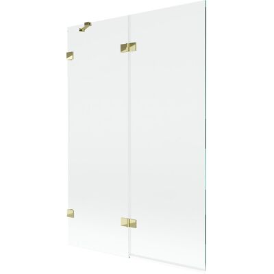 Mexen Lunar parawan nawannowy 2-skrzydłowy lewy 120 x 150 cm, transparent, złoty - 897-120-100-50-00-L Mexen Lunar parawan nawannowy 2-skrzydłowy lewy 120 x 150 cm, transparent, złoty - 897-120-100-50-00-L