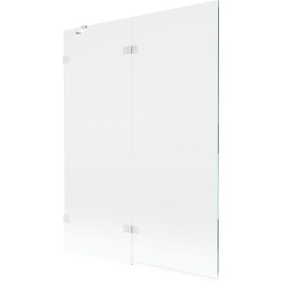 Mexen Lunar parawan nawannowy 2-skrzydłowy lewy 130 x 150 cm, transparent, biały - 897-130-100-20-00-L Mexen Lunar parawan nawannowy 2-skrzydłowy lewy 130 x 150 cm, transparent, biały - 897-130-100-20-00-L