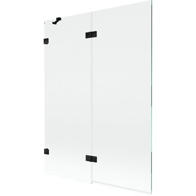 Mexen Lunar parawan nawannowy 2-skrzydłowy lewy 130 x 150 cm, transparent, czarny - 897-130-100-70-00-L Mexen Lunar parawan nawannowy 2-skrzydłowy lewy 130 x 150 cm, transparent, czarny - 897-130-100-70-00-L