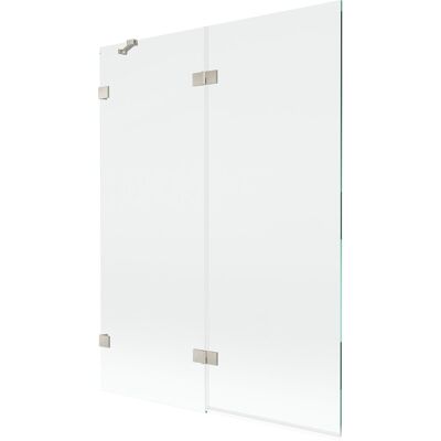Mexen Lunar parawan nawannowy 2-skrzydłowy lewy 130 x 150 cm, transparent, nikiel szczotkowany - 897-130-100-97-00-L Mexen Lunar parawan nawannowy 2-skrzydłowy lewy 130 x 150 cm, transparent, nikiel szczotkowany - 897-130-100-97-00-L