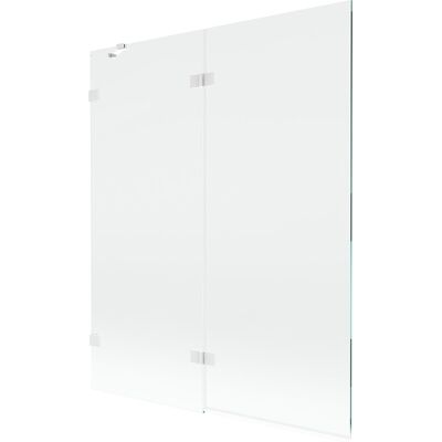 Mexen Lunar parawan nawannowy 2-skrzydłowy lewy 140 x 150 cm, transparent, biały - 897-140-100-20-00-L Mexen Lunar parawan nawannowy 2-skrzydłowy lewy 140 x 150 cm, transparent, biały - 897-140-100-20-00-L
