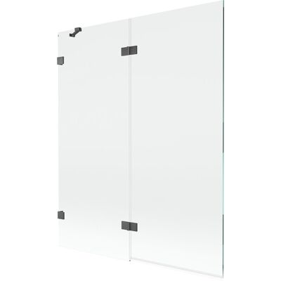 Mexen Lunar parawan nawannowy 2-skrzydłowy lewy 140 x 150 cm, transparent, gun gray szczotkowany - 897-140-100-66-00-L Mexen Lunar parawan nawannowy 2-skrzydłowy lewy 140 x 150 cm, transparent, gun gray szczotkowany - 897-140-100-66-00-L