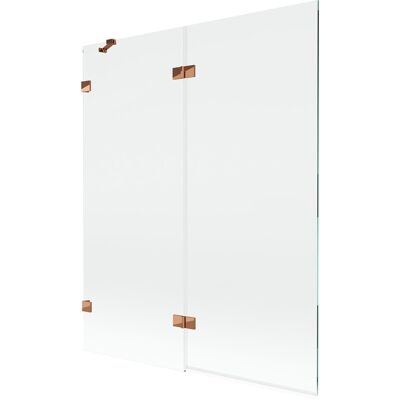 Mexen Lunar parawan nawannowy 2-skrzydłowy lewy 140 x 150 cm, transparent, różowe złoto - 897-140-100-60-00-L Mexen Lunar parawan nawannowy 2-skrzydłowy lewy 140 x 150 cm, transparent, różowe złoto - 897-140-100-60-00-L