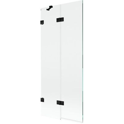 Mexen Lunar parawan nawannowy 2-skrzydłowy lewy 80 x 150 cm, transparent, czarny - 897-080-100-70-00-L Mexen Lunar parawan nawannowy 2-skrzydłowy lewy 80 x 150 cm, transparent, czarny - 897-080-100-70-00-L