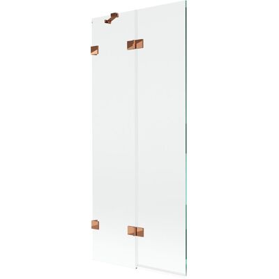 Mexen Lunar parawan nawannowy 2-skrzydłowy lewy 80 x 150 cm, transparent, różowe złoto - 897-080-100-60-00-L Mexen Lunar parawan nawannowy 2-skrzydłowy lewy 80 x 150 cm, transparent, różowe złoto - 897-080-100-60-00-L