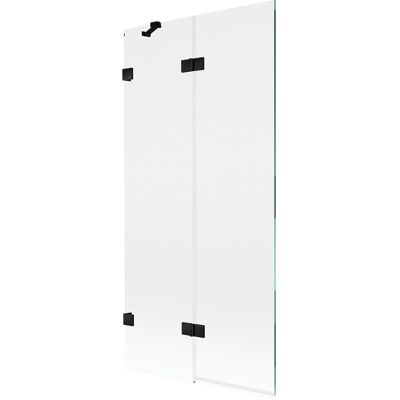 Mexen Lunar parawan nawannowy 2-skrzydłowy lewy 90 x 150 cm, transparent, czarny - 897-090-100-70-00-L Mexen Lunar parawan nawannowy 2-skrzydłowy lewy 90 x 150 cm, transparent, czarny - 897-090-100-70-00-L