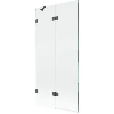 Mexen Lunar parawan nawannowy 2-skrzydłowy lewy 90 x 150 cm, transparent, gun gray szczotkowany - 897-090-100-66-00-L Mexen Lunar parawan nawannowy 2-skrzydłowy lewy 90 x 150 cm, transparent, gun gray szczotkowany - 897-090-100-66-00-L
