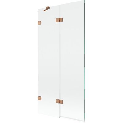 Mexen Lunar parawan nawannowy 2-skrzydłowy lewy 90 x 150 cm, transparent, miedź szczotkowana - 897-090-100-65-00-L Mexen Lunar parawan nawannowy 2-skrzydłowy lewy 90 x 150 cm, transparent, miedź szczotkowana - 897-090-100-65-00-L