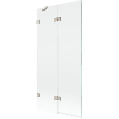 Mexen Lunar parawan nawannowy 2-skrzydłowy lewy 90 x 150 cm, transparent, nikiel szczotkowany - 897-090-100-97-00-L Mexen Lunar parawan nawannowy 2-skrzydłowy lewy 90 x 150 cm, transparent, nikiel szczotkowany - 897-090-100-97-00-L