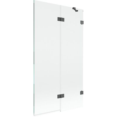 Mexen Lunar parawan nawannowy 2-skrzydłowy prawy 100 x 150 cm, transparent, gun gray szczotkowany - 897-100-100-66-00-P Mexen Lunar parawan nawannowy 2-skrzydłowy prawy 100 x 150 cm, transparent, gun gray szczotkowany - 897-100-100-66-00-P
