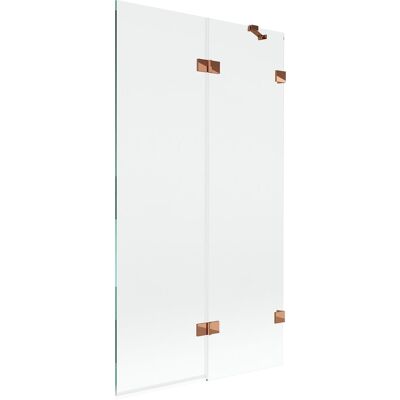 Mexen Lunar parawan nawannowy 2-skrzydłowy prawy 100 x 150 cm, transparent, różowe złoto - 897-100-100-60-00-P Mexen Lunar parawan nawannowy 2-skrzydłowy prawy 100 x 150 cm, transparent, różowe złoto - 897-100-100-60-00-P