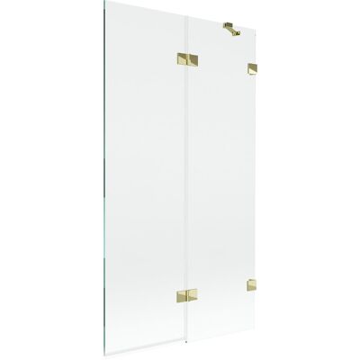 Mexen Lunar parawan nawannowy 2-skrzydłowy prawy 100 x 150 cm, transparent, złoty - 897-100-100-50-00-P Mexen Lunar parawan nawannowy 2-skrzydłowy prawy 100 x 150 cm, transparent, złoty - 897-100-100-50-00-P