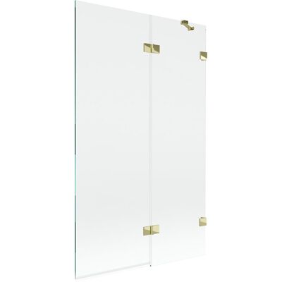 Mexen Lunar parawan nawannowy 2-skrzydłowy prawy 110 x 150 cm, transparent, złoty - 897-110-100-50-00-P Mexen Lunar parawan nawannowy 2-skrzydłowy prawy 110 x 150 cm, transparent, złoty - 897-110-100-50-00-P