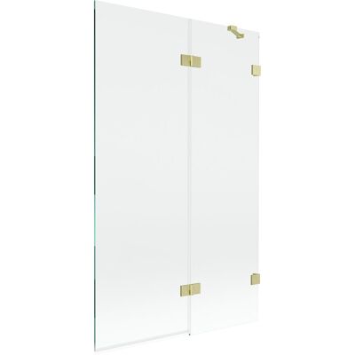 Mexen Lunar parawan nawannowy 2-skrzydłowy prawy 110 x 150 cm, transparent, złoty szczotkowany - 897-110-100-55-00-P Mexen Lunar parawan nawannowy 2-skrzydłowy prawy 110 x 150 cm, transparent, złoty szczotkowany - 897-110-100-55-00-P