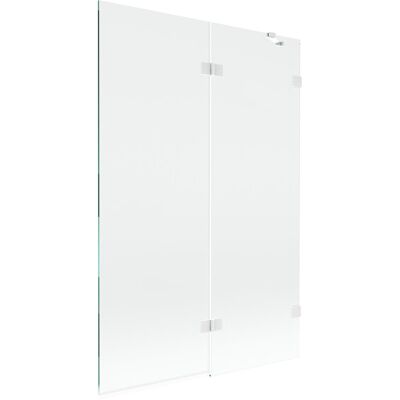 Mexen Lunar parawan nawannowy 2-skrzydłowy prawy 120 x 150 cm, transparent, biały - 897-120-100-20-00-P Mexen Lunar parawan nawannowy 2-skrzydłowy prawy 120 x 150 cm, transparent, biały - 897-120-100-20-00-P