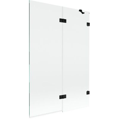Mexen Lunar parawan nawannowy 2-skrzydłowy prawy 120 x 150 cm, transparent, czarny - 897-120-100-70-00-P Mexen Lunar parawan nawannowy 2-skrzydłowy prawy 120 x 150 cm, transparent, czarny - 897-120-100-70-00-P