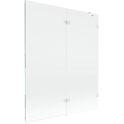 Mexen Lunar parawan nawannowy 2-skrzydłowy prawy 140 x 150 cm, transparent, biały - 897-140-100-20-00-P Mexen Lunar parawan nawannowy 2-skrzydłowy prawy 140 x 150 cm, transparent, biały - 897-140-100-20-00-P