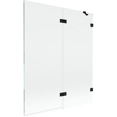 Mexen Lunar parawan nawannowy 2-skrzydłowy prawy 140 x 150 cm, transparent, czarny - 897-140-100-70-00-P Mexen Lunar parawan nawannowy 2-skrzydłowy prawy 140 x 150 cm, transparent, czarny - 897-140-100-70-00-P