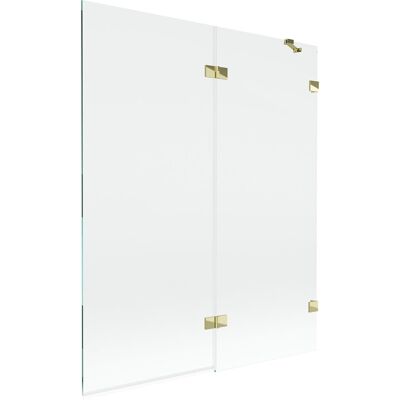 Mexen Lunar parawan nawannowy 2-skrzydłowy prawy 140 x 150 cm, transparent, złoty - 897-140-100-50-00-P Mexen Lunar parawan nawannowy 2-skrzydłowy prawy 140 x 150 cm, transparent, złoty - 897-140-100-50-00-P