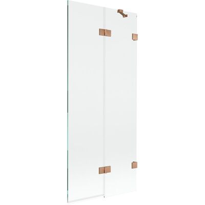Mexen Lunar parawan nawannowy 2-skrzydłowy prawy 80 x 150 cm, transparent, miedź szczotkowana - 897-080-100-65-00-P Mexen Lunar parawan nawannowy 2-skrzydłowy prawy 80 x 150 cm, transparent, miedź szczotkowana - 897-080-100-65-00-P