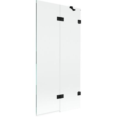 Mexen Lunar parawan nawannowy 2-skrzydłowy prawy 90 x 150 cm, transparent, czarny - 897-090-100-70-00-P Mexen Lunar parawan nawannowy 2-skrzydłowy prawy 90 x 150 cm, transparent, czarny - 897-090-100-70-00-P