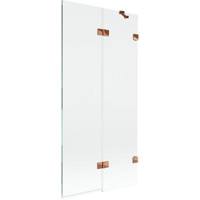 Mexen Lunar parawan nawannowy 2-skrzydłowy prawy 90 x 150 cm, transparent, różowe złoto - 897-090-100-60-00-P Mexen Lunar parawan nawannowy 2-skrzydłowy prawy 90 x 150 cm, transparent, różowe złoto - 897-090-100-60-00-P
